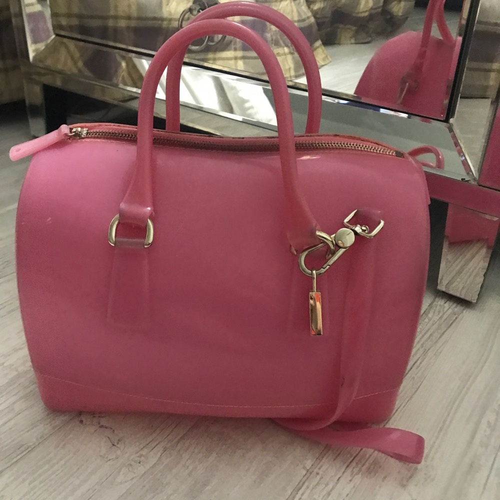 Furla bag. Gelly, baby pink